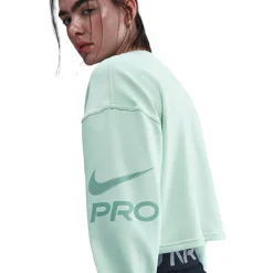 Pro Dri-Fit Loose Crew-Neck French Terry Damen T-Shirt
