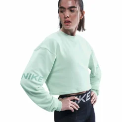 Pro Dri-Fit Loose Crew-Neck French Terry Damen T-Shirt
