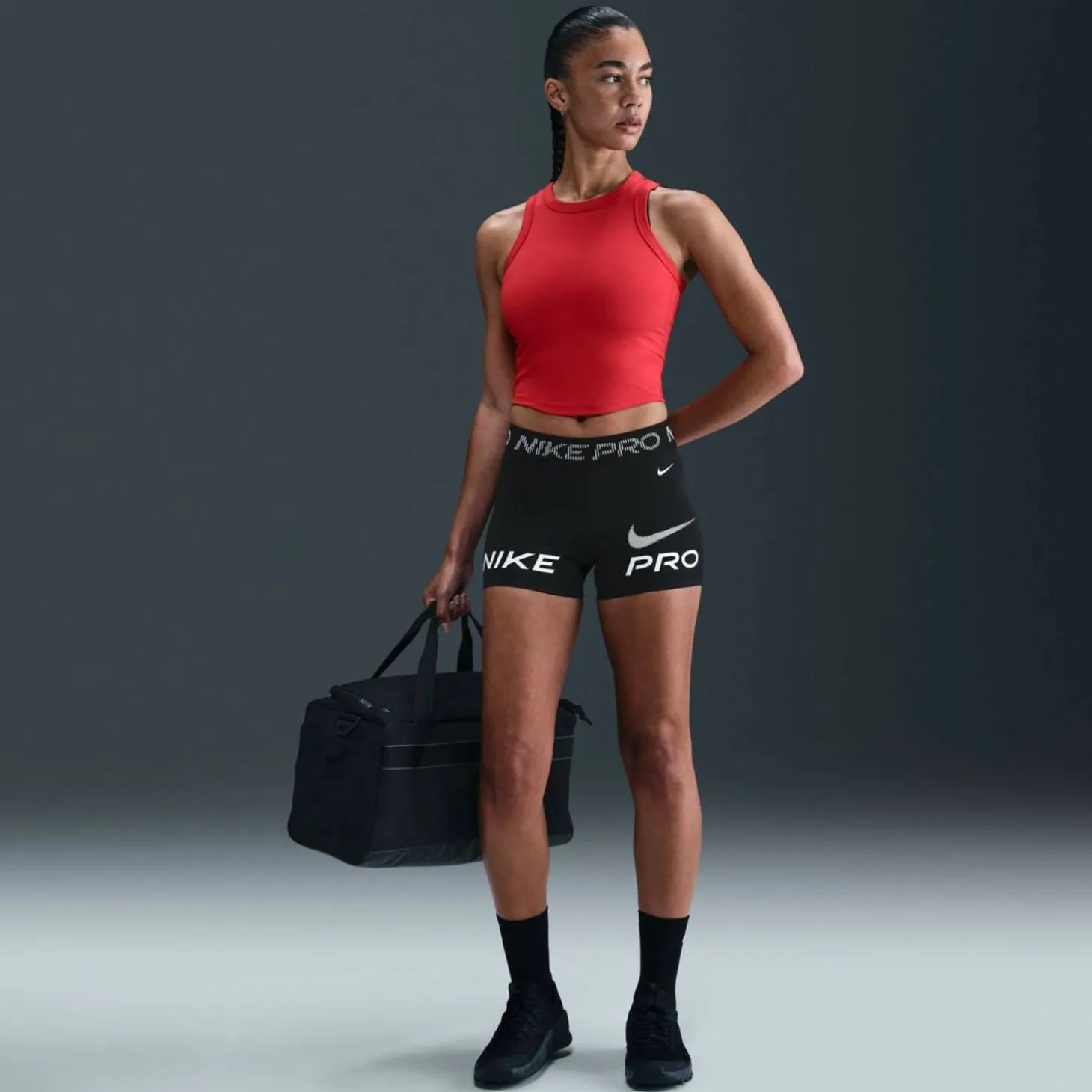 Pro Mid-Rise 3" Biker Damen Tights