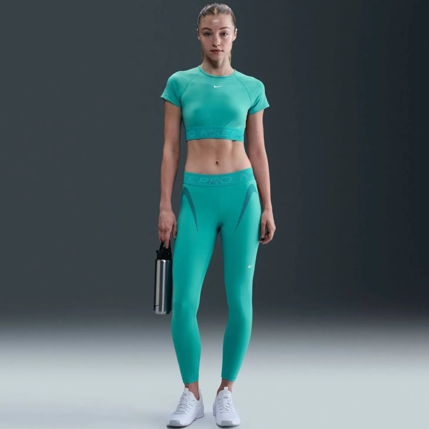 Pro Mid-Rise 7/8 Graphic Damen Tights