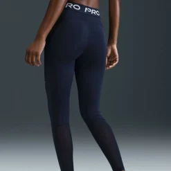 Pro Mid-Rise Mesh-Paneled Damen Tights