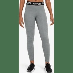 Pro Mid-Rise Mesh-Paneled Damen Tights