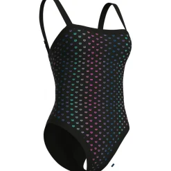 Rainbow Monogram Damen Badeanzug