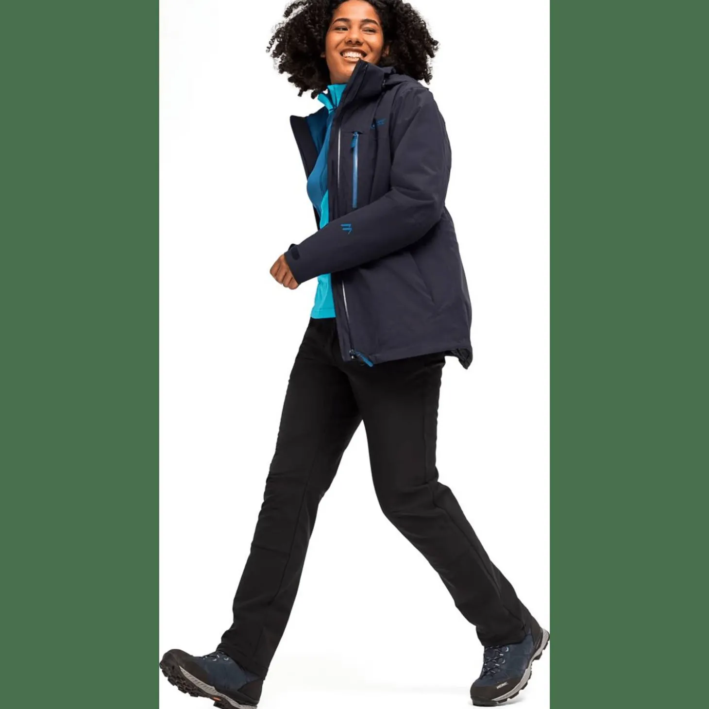 Ribut Long Damen Doppeljacke