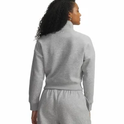 Rival Fleece Script Half-Zip Damen Kapuzensweater