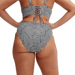 Shaping Printed High Waisted Brief Damen Bikinihose