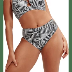 Shaping Printed High Waisted Brief Damen Bikinihose