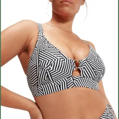 Shaping Printed Triangle Damen Bikini-Oberteil