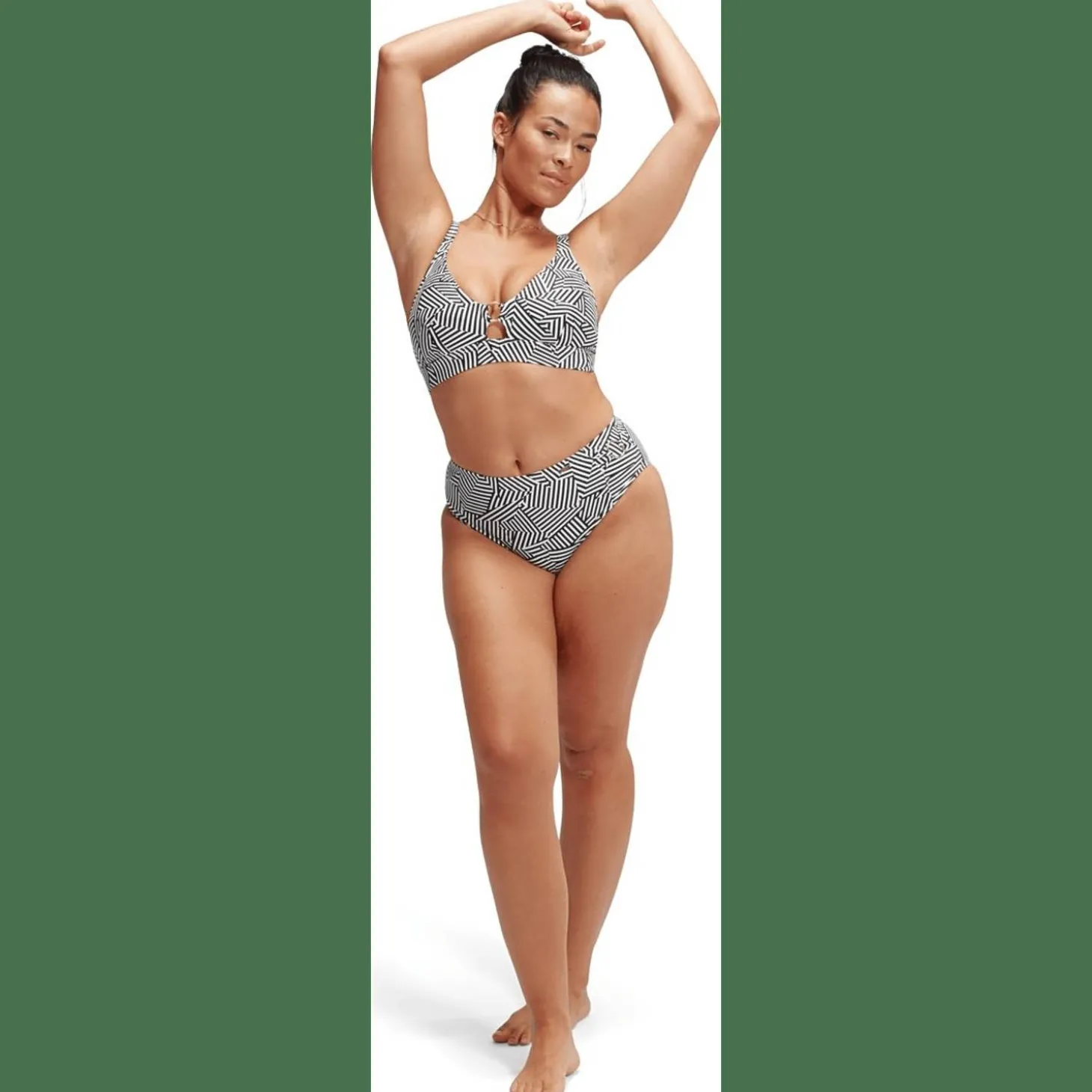 Shaping Printed Triangle Damen Bikini-Oberteil