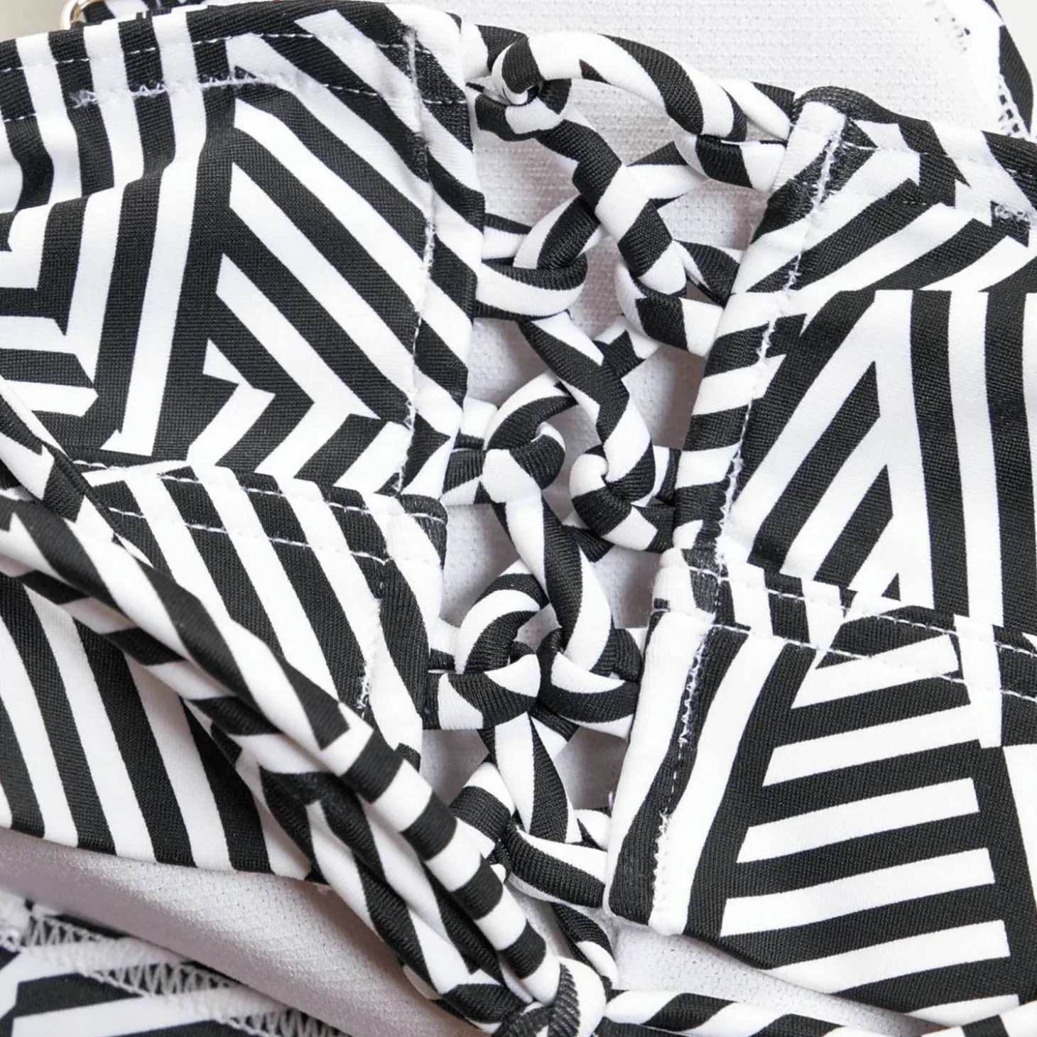 Shaping Printed Triangle Damen Bikini-Oberteil