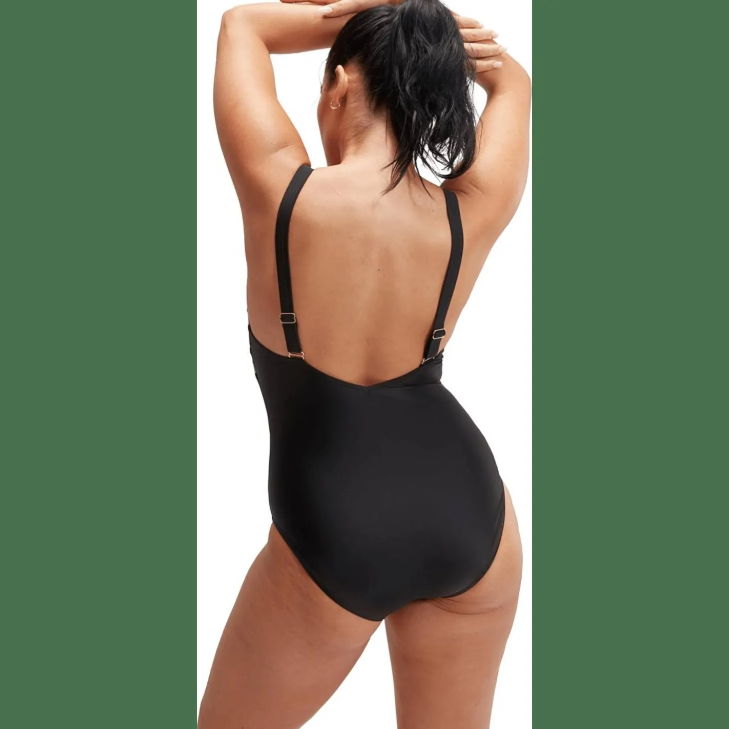 Shaping Square Neck Printed Damen Schwimmanzug