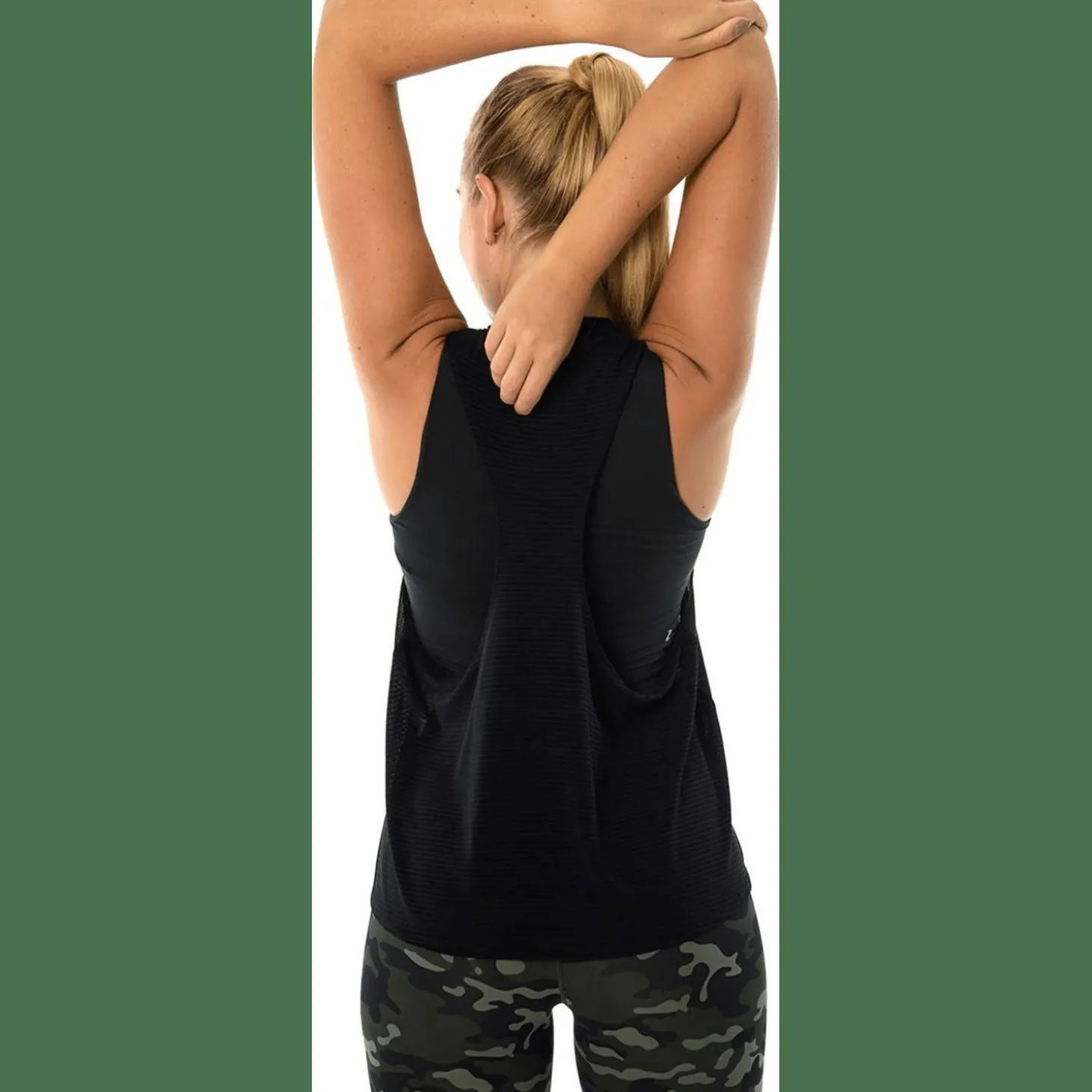 Sheer Mesh Tank Damen Top