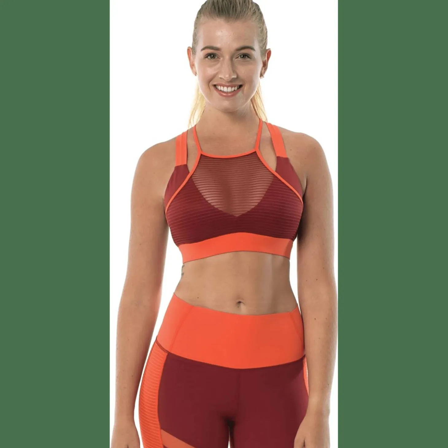 Sheer Stripe Bra Damen Bustier