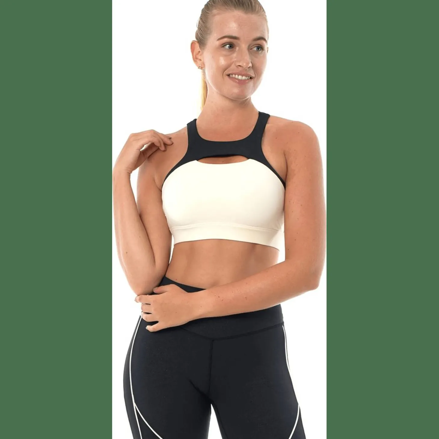 Shimmer High Neck Bra Damen Bustier