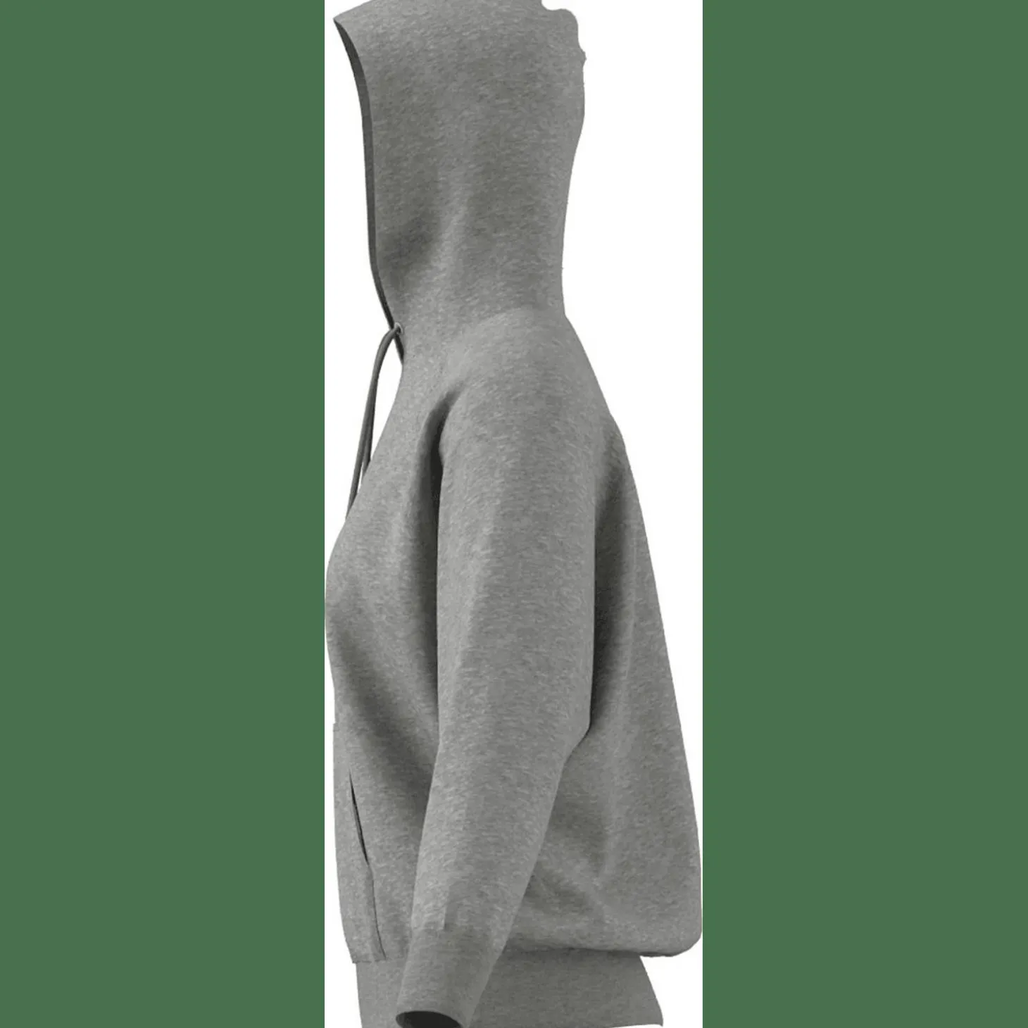 Signature Graphic Embroidery French Terry Loose Damen Kapuzensweater