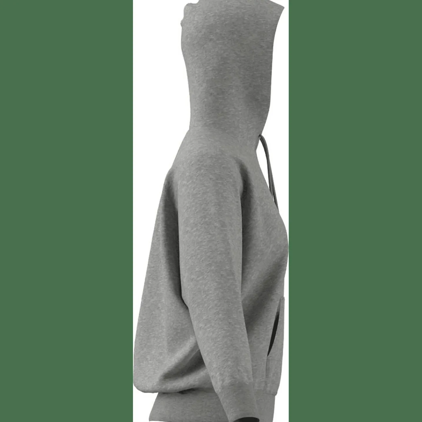 Signature Graphic Embroidery French Terry Loose Damen Kapuzensweater