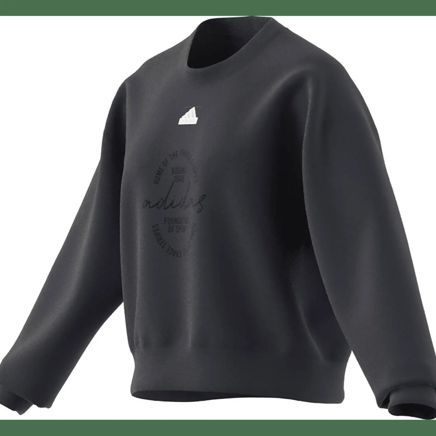 Signature Graphic Print Fleece Loose Damen Sweatshirt
