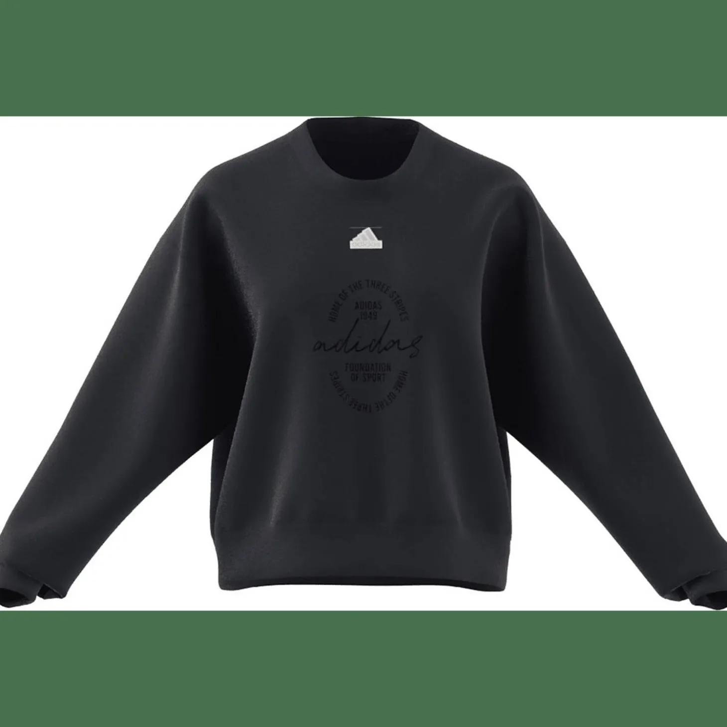 Signature Graphic Print Fleece Loose Damen Sweatshirt