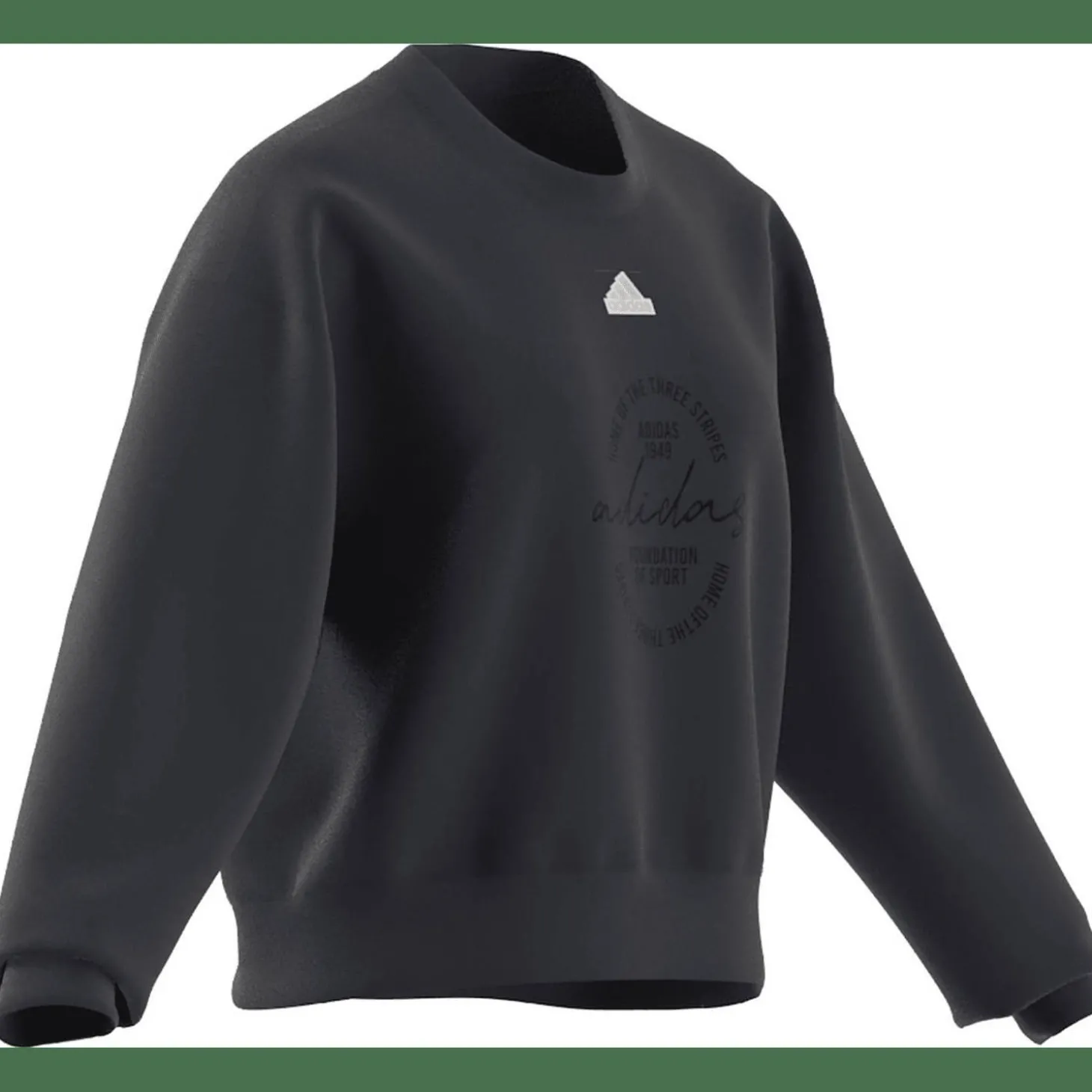 Signature Graphic Print Fleece Loose Damen Sweatshirt