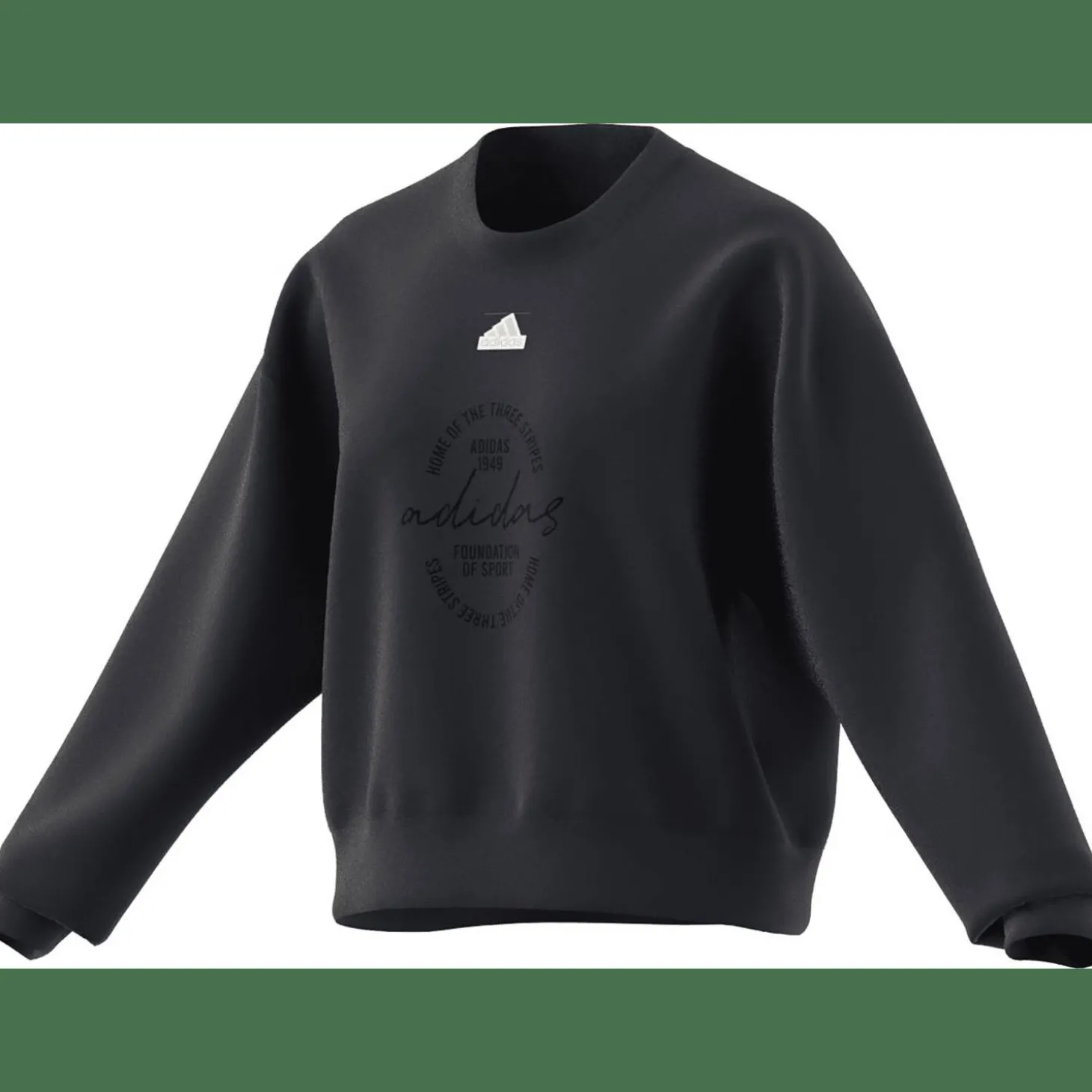 Signature Graphic Print Fleece Loose Damen Sweatshirt