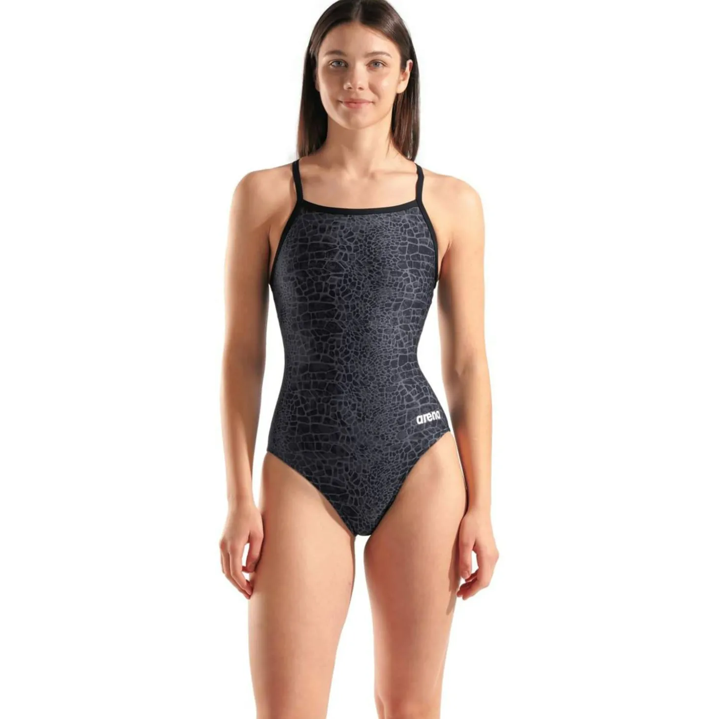 Snakeskin Lightdrop Back Damen Schwimmanzug