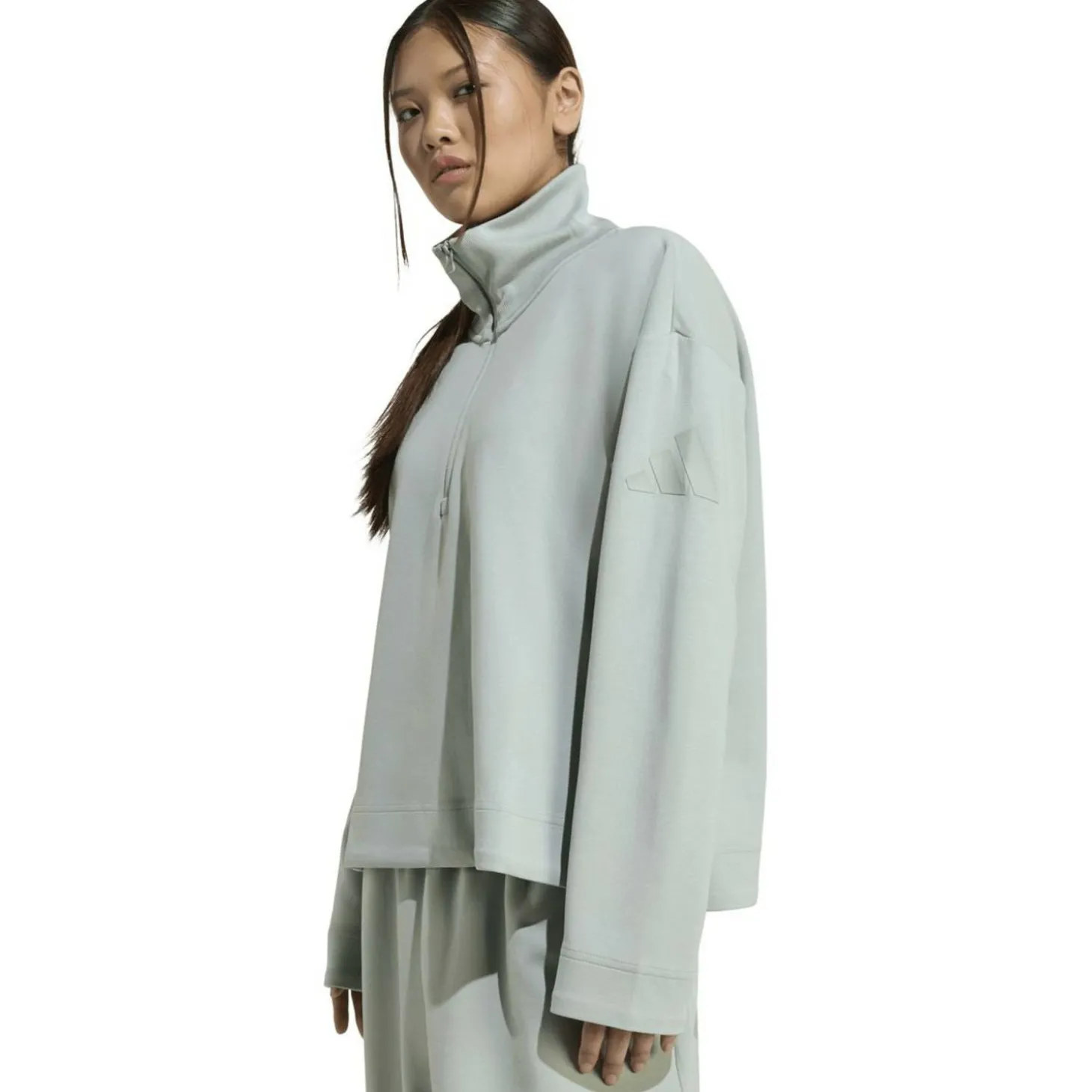 Soft Lux Quarter-Zip Damen Sweatshirt