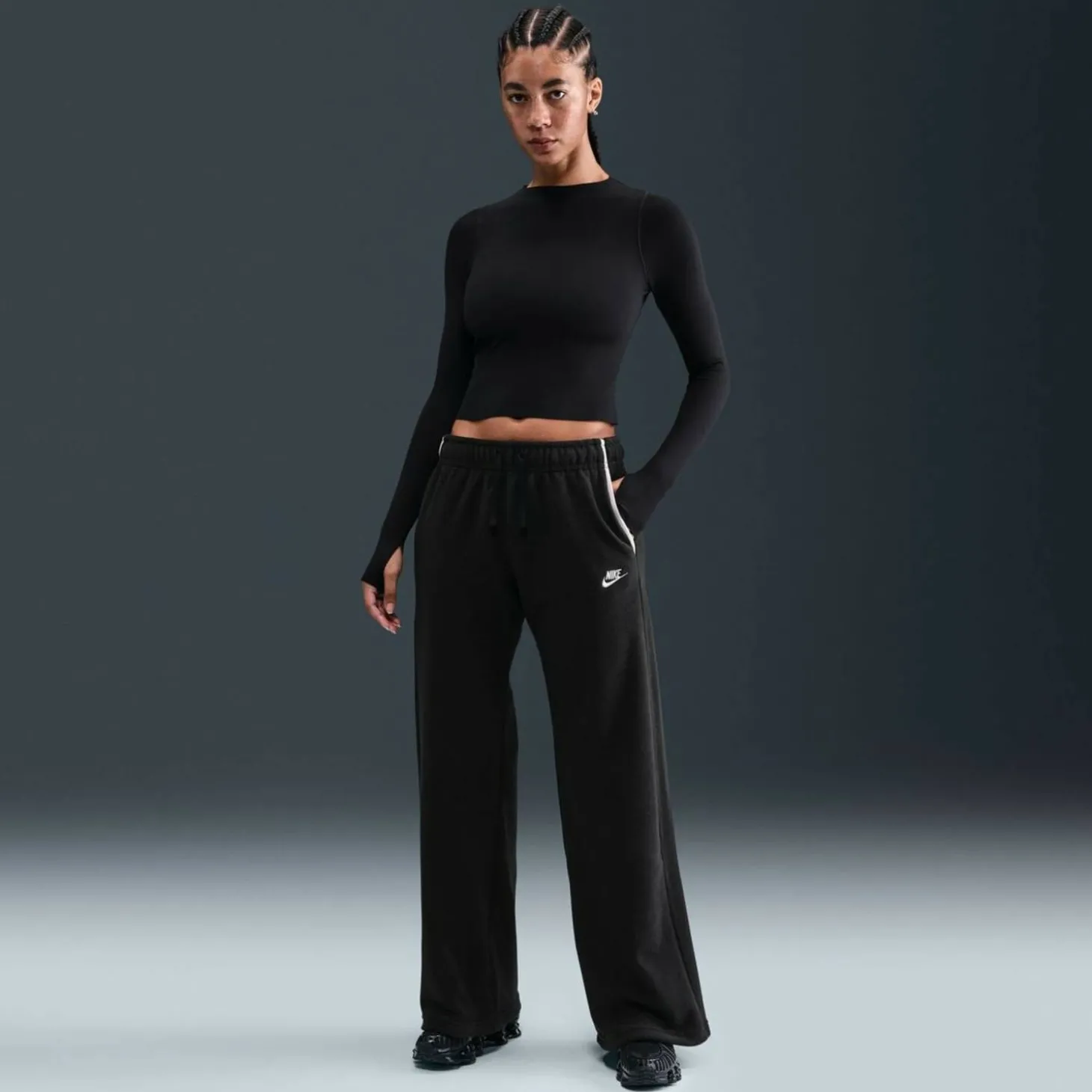 Sportswear Mid-Rise Wide-Leg Cozy Damen Jogginghose