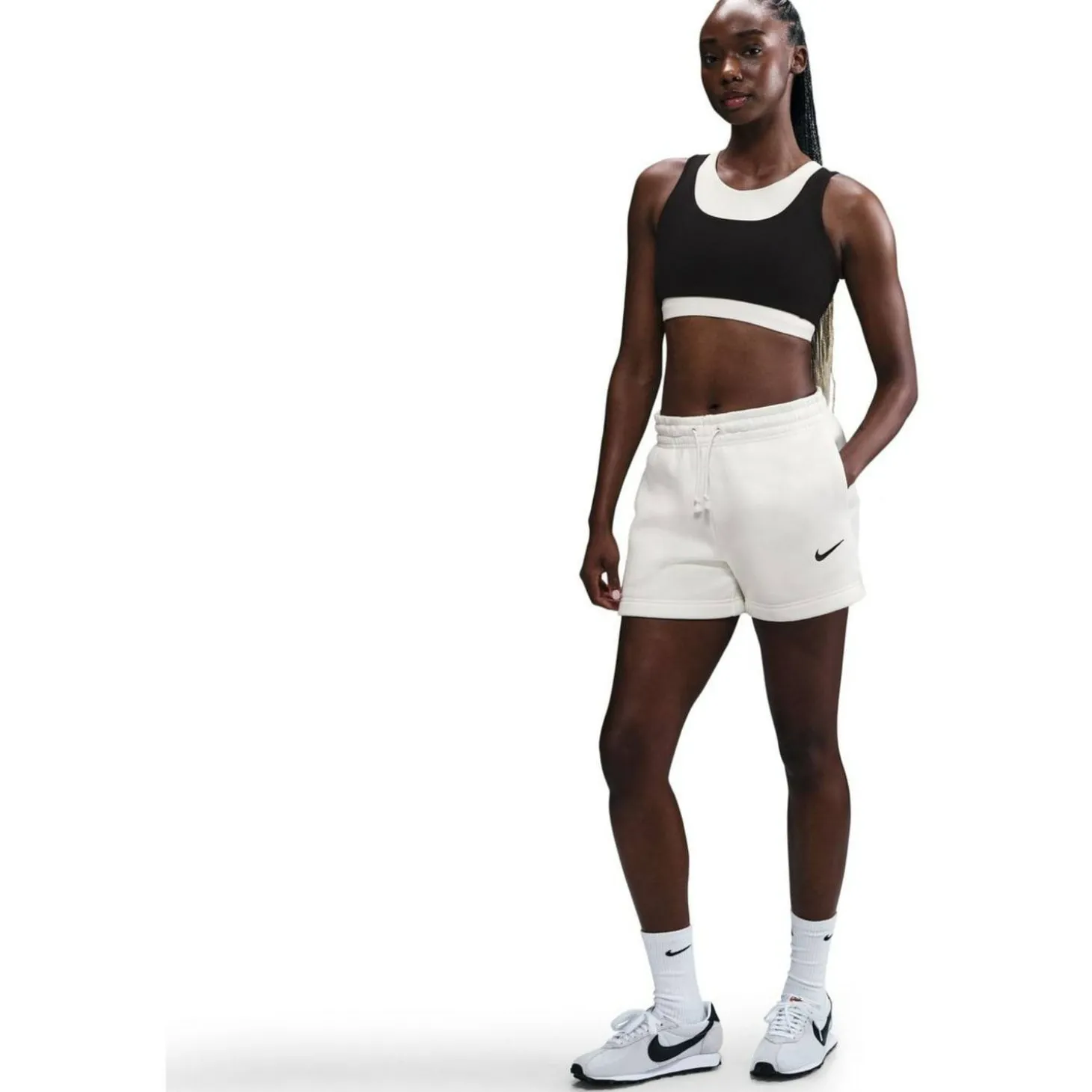 Sportswear Phoenix Mid-Rise 4" Damen Shorts