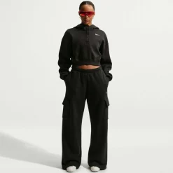 Sportswear Phoenix Oversized Cropped Henley Damen T-Shirt