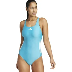 3-Streifen C-Back Damen Badeanzug