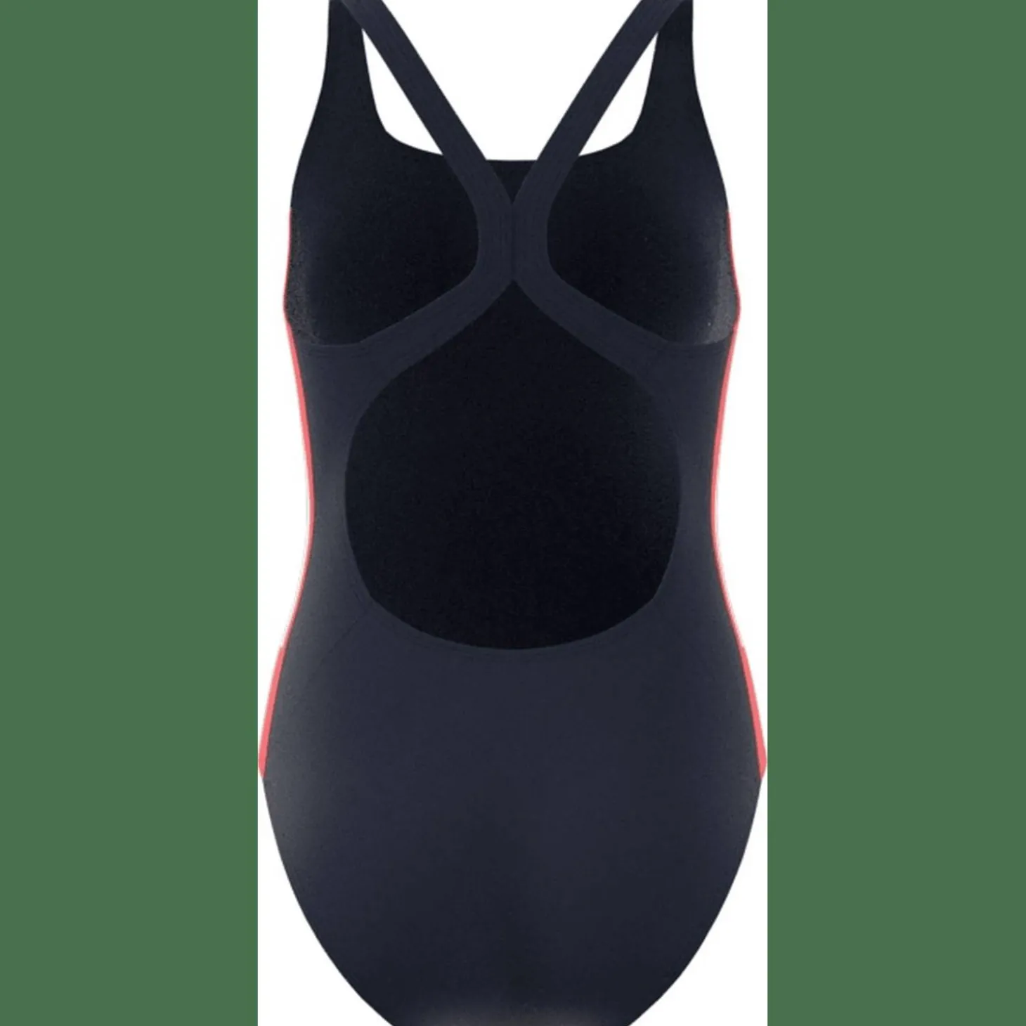 3-Streifen Colorblock Badeanzug Damen Badeanzug