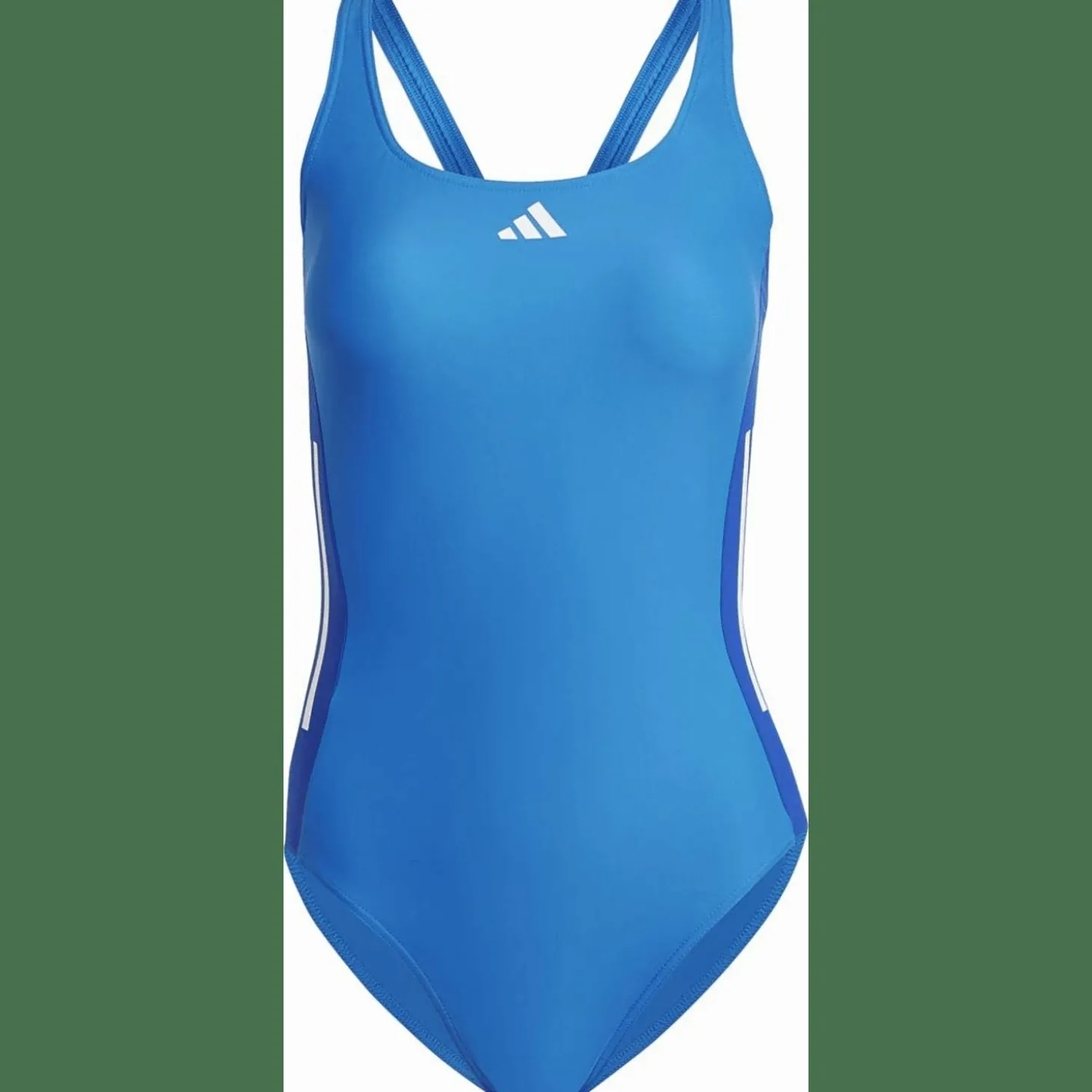 3-Streifen Colorblock Badeanzug Damen Badeanzug