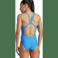 3-Streifen Colorblock Badeanzug Damen Badeanzug