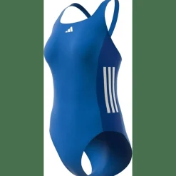 3-Streifen Colorblock Badeanzug Damen Badeanzug