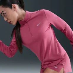Swift Dri-Fit UV 1/4-Zip Damen T-Shirt