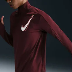 Swoosh Dri-Fit 1/2-Zip Mid Layer Damen T-Shirt
