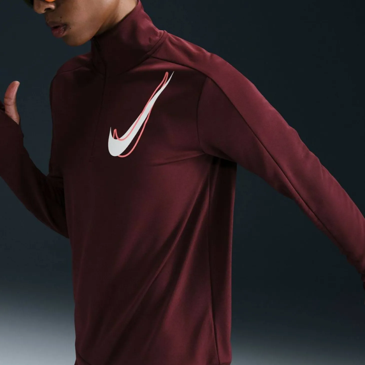 Swoosh Dri-Fit 1/2-Zip Mid Layer Damen T-Shirt