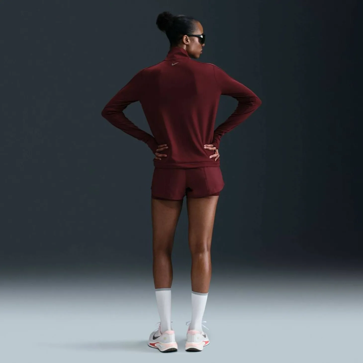 Swoosh Dri-Fit 1/2-Zip Mid Layer Damen T-Shirt