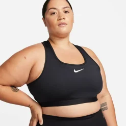 Swoosh High Support Non-Padded Adjustable Damen Bustier