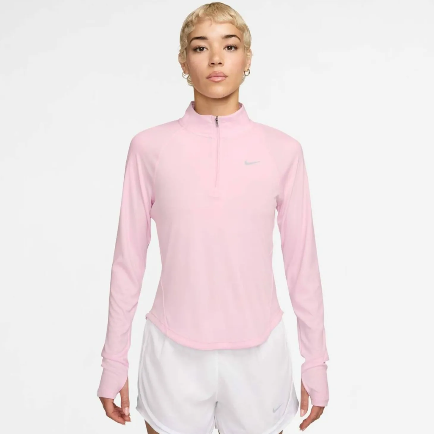 Tempo Swoosh Run Dri-Fit 1/4-Zip Damen T-Shirt
