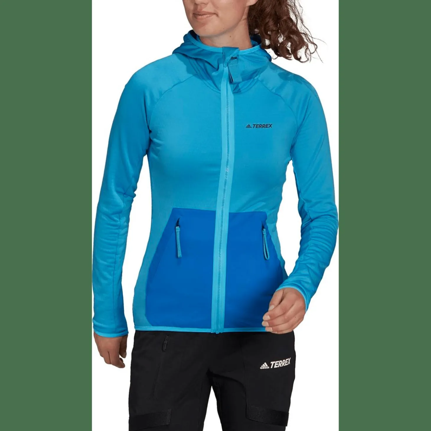 Terrex Tech Lite Hooded Hiking Fleecejacke Damen Sweatshirt