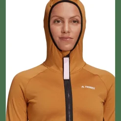 Terrex Tech Lite Hooded Hiking Fleecejacke Damen Sweatshirt