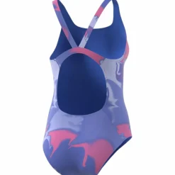Tie-Dyed Graphic V-Back Damen Badeanzug