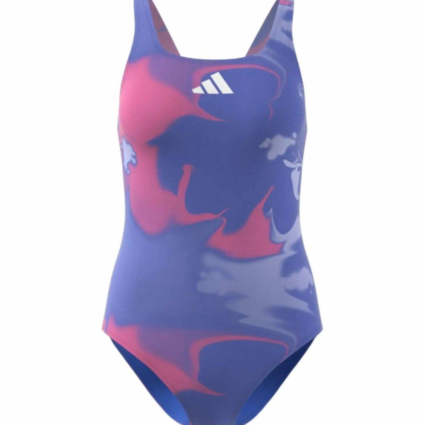 Tie-Dyed Graphic V-Back Damen Badeanzug