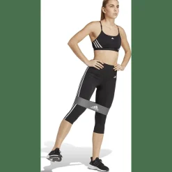 Train Essentials 3-Streifen High-Waisted 3/4- Damen Tights