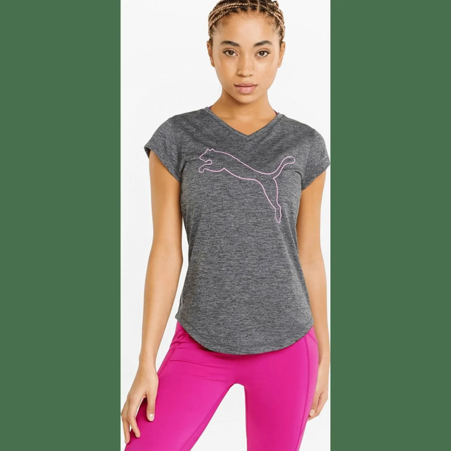 Train Fav Heather Cat Tee Damen T-Shirt