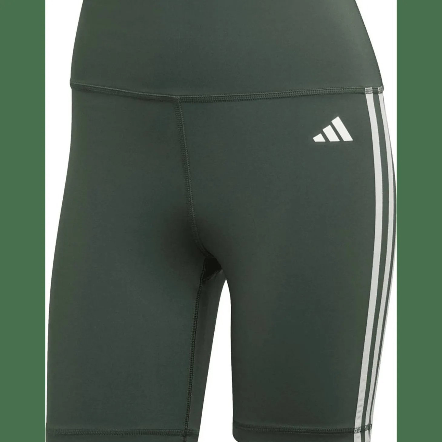 Training Essentials 3-Streifen High-Waisted kurze Tight Damen Tights