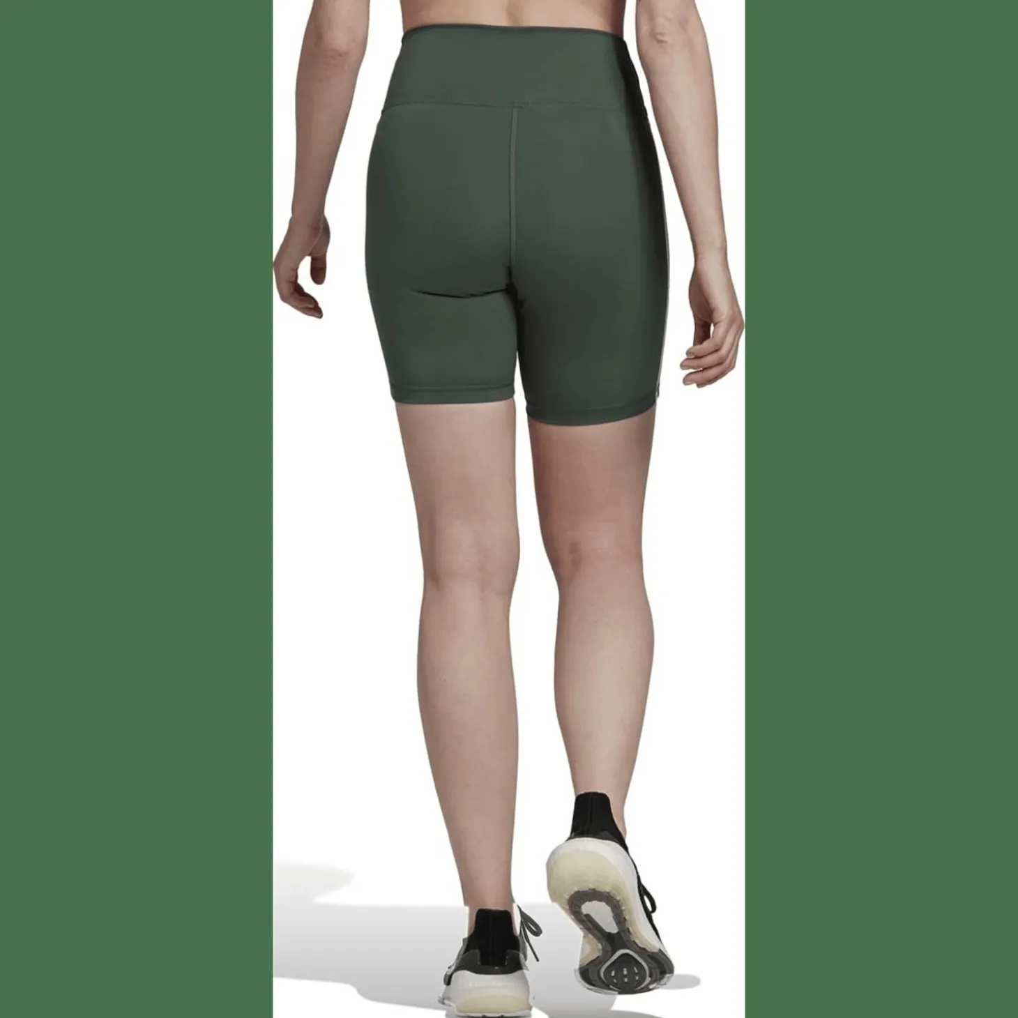 Training Essentials 3-Streifen High-Waisted kurze Tight Damen Tights