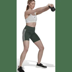 Training Essentials 3-Streifen High-Waisted kurze Tight Damen Tights
