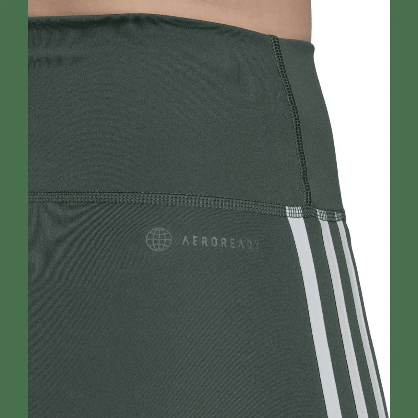 Training Essentials 3-Streifen High-Waisted kurze Tight Damen Tights